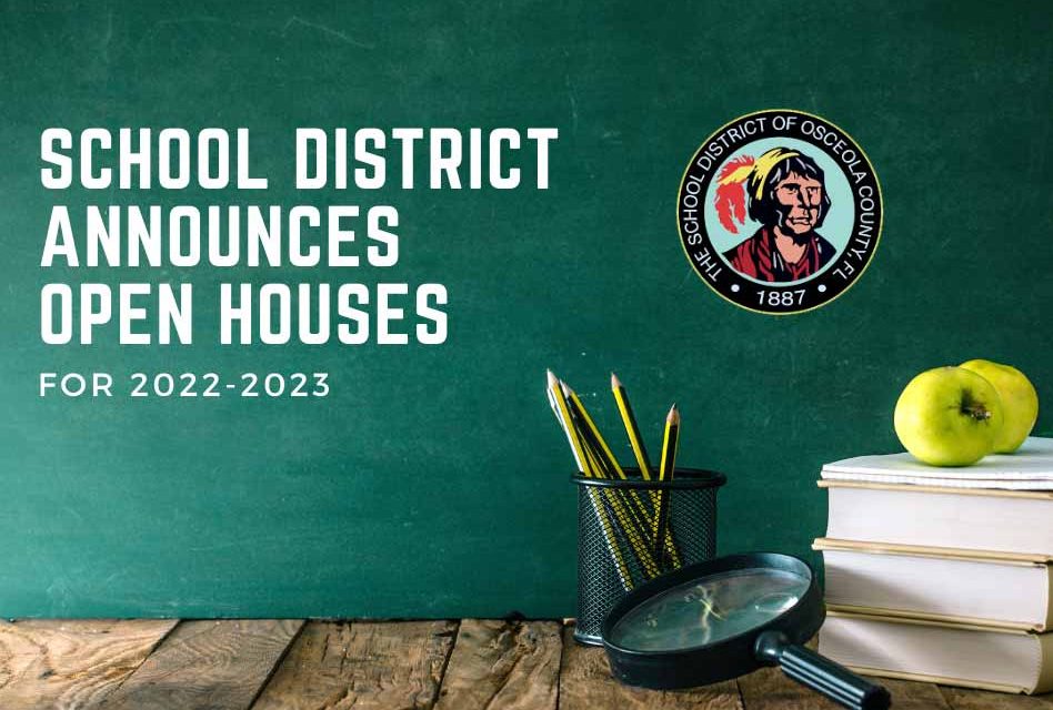 Osceola School District Encourages Students and Parents to Attend Back-To-School Open Houses