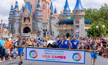 Special Olympics Athletes, Law Enforcement Walk the Streets of Disney World After Stopping in Osceola