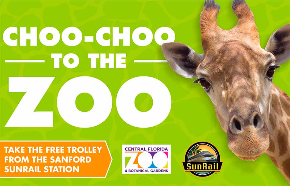 Choo-Choo to the Central Florida Zoo & Botanical Gardens weekdays this summer!