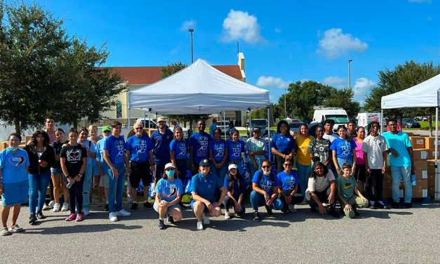 Osceola County, Chairman Brandon Arrington and local volunteers work together to provide food for over 600 families in Poinciana area