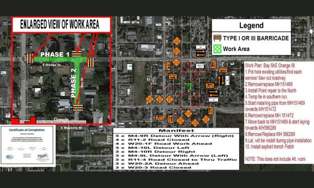 Toho Water announces closures to thru traffic for E Orange St and Bay St in Kissimmee starting July 19 for sewer project