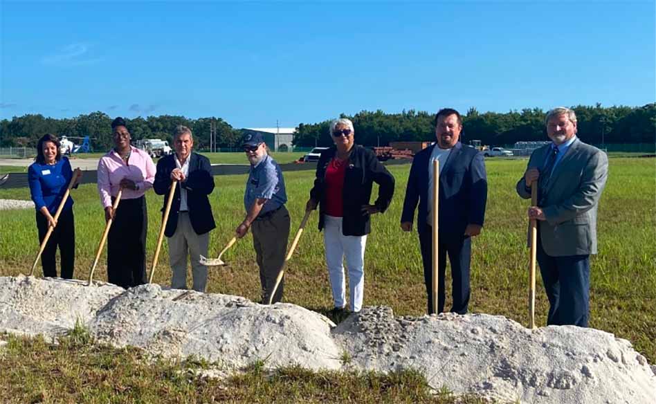 Kissimmee breaks ground on Mach1 Aviation Hangar, will be airport’s largest hangar once completed!