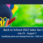 Florida’s 2022 Back-to-School Sales Tax Holiday begins today, Monday July 25, what’s included and what’s not?