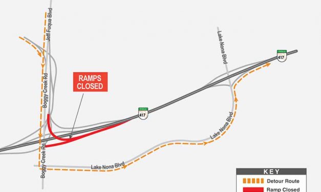 Evening road and ramp closures to continue this week on SR 417 from Boggy Creek Road, Jeff Fuqua Boulevard