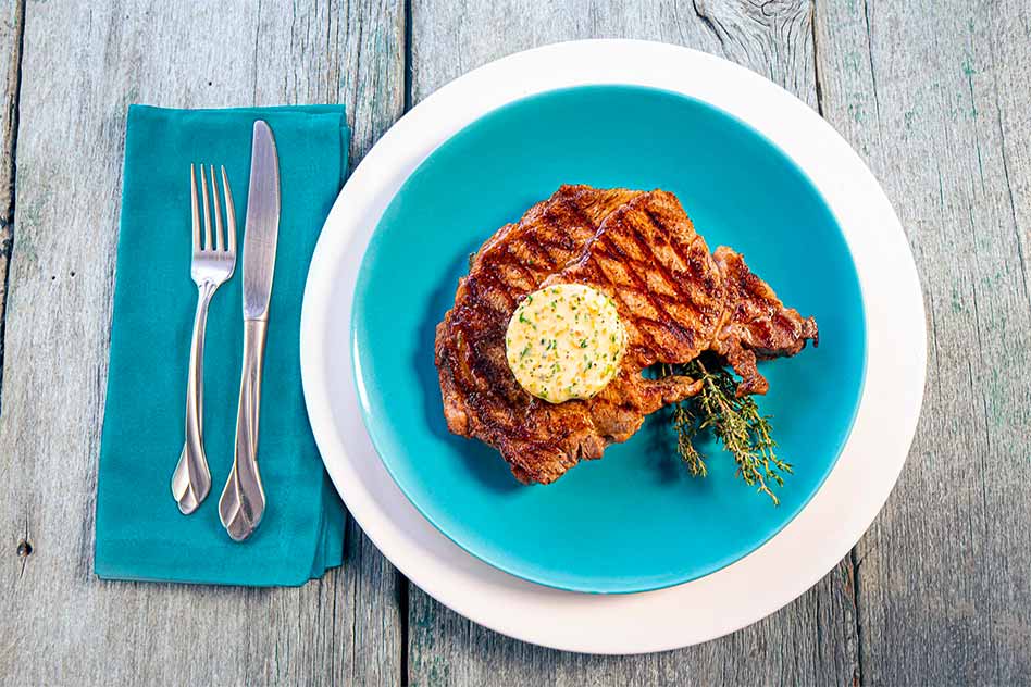 Grilled Florida Ribeye with Herb-Citrus Butter, It’s Positively Delicious