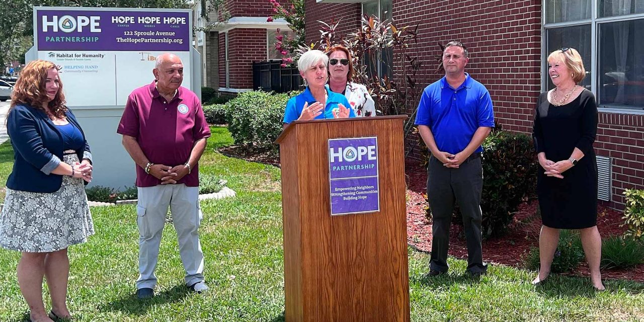 Commissioner Grieb Pledges $500,000 to Hope Partnership, Continues Support for Creating More Affordable Housing
