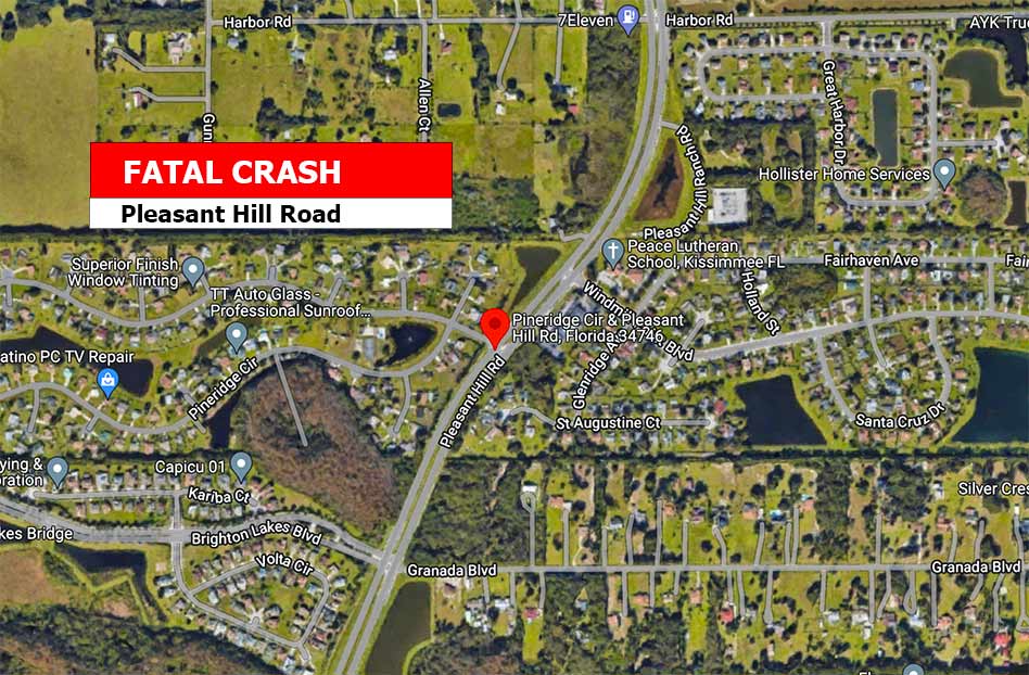 Kissimmee woman killed in Pleasant Hill Road crash Saturday, troopers say