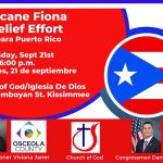 Hurricane Fiona Relief Effort for Puerto Rico Taking Place Today at OHP in Kissimmee