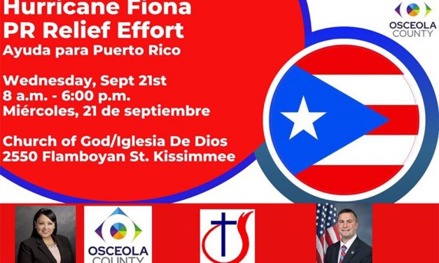 Hurricane Fiona Relief Effort for Puerto Rico Taking Place Today at OHP in Kissimmee