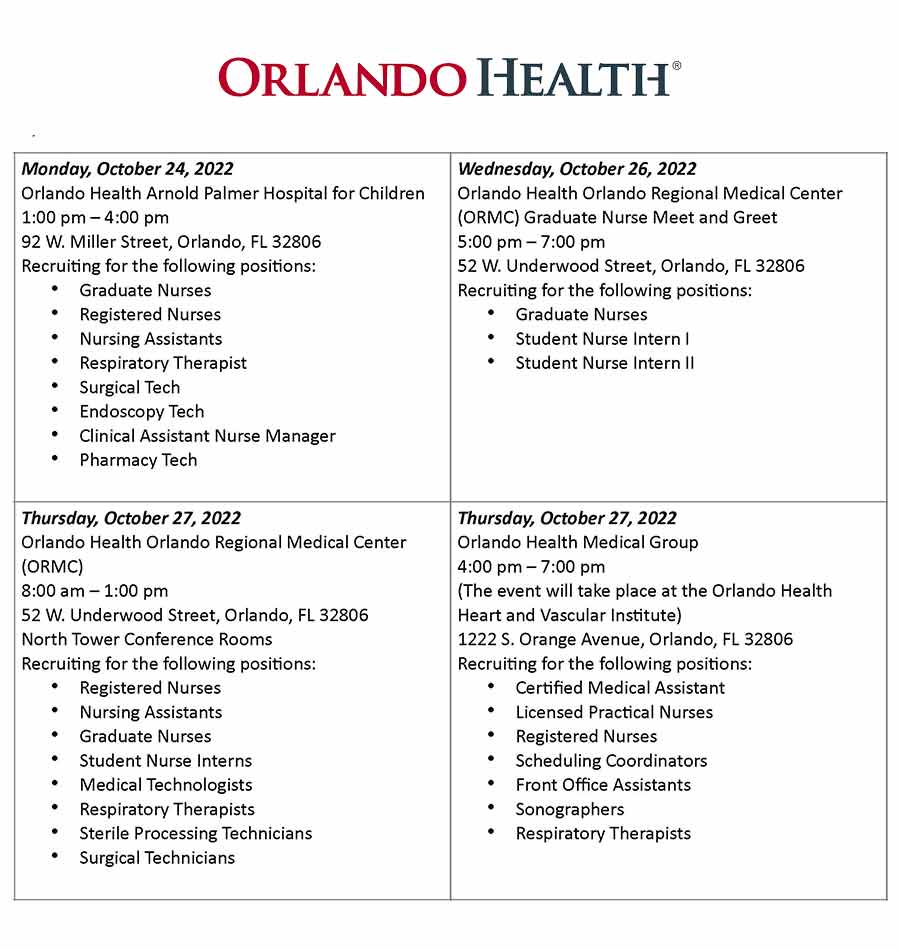 Orlando Health Hiring