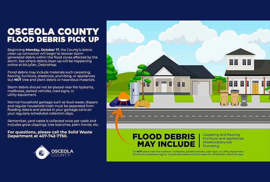 Storm Debris Pick Up to Begin in Unincorporated Osceola County Monday October 17