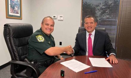 Sheriff Marcos Lopez and Governor Pedro Pierluisi of Puerto Rico Sign Agreement to Share Police Intelligence