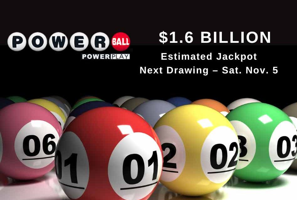 Powerball Jackpot Increased to World Record $1.6 Billion for Tonight’s Drawing
