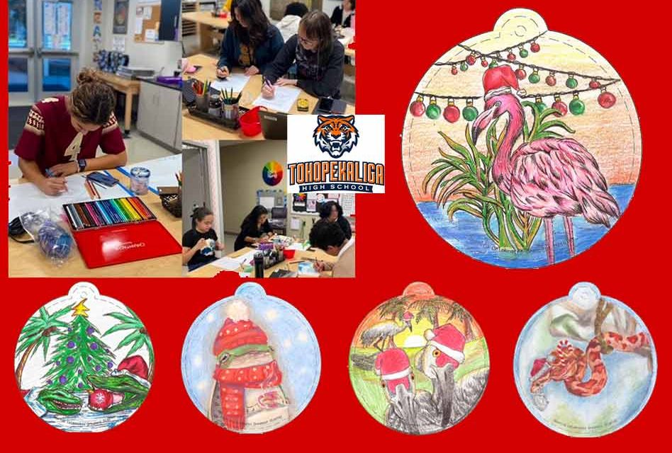 Toho High Art Students Selected to Design Ornaments to be displayed on the National Christmas Tree in Washington D.C.