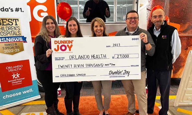 Dunkin’ Provides $27,000 Grant to Bring Joy to Kids Battling Cancer at Orlando Health Arnold Palmer Hospital for Children