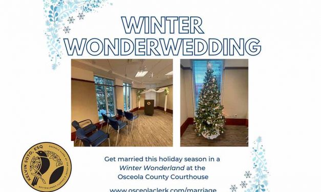 Osceola County Clerk and Comptroller’s Office to Offer Winter WonderWeddings During Holiday Season