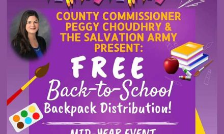 Osceola Commissioner Peggy Choudhry, Salvation Army to Host Backpack Distribution Saturday at 10am