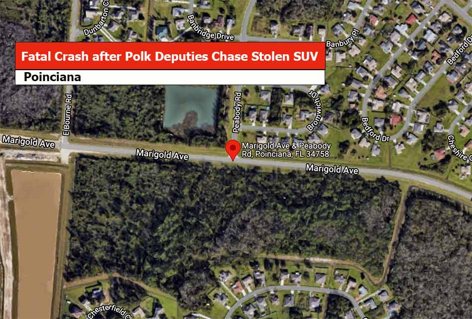 Suspects fleeing Polk County in stolen SUV cause fatal crash in Poinciana, Polk County Sheriff says
