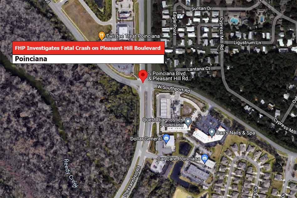 One dead, 2 injured after fatal crash closes Poinciana Boulevard Wednesday afternoon