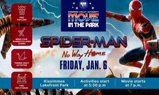 KUA to host free Movie in the Park featuring ‘Spider-Man: No Way Home’ Tonight at Kissimmee’s Lakefront Park