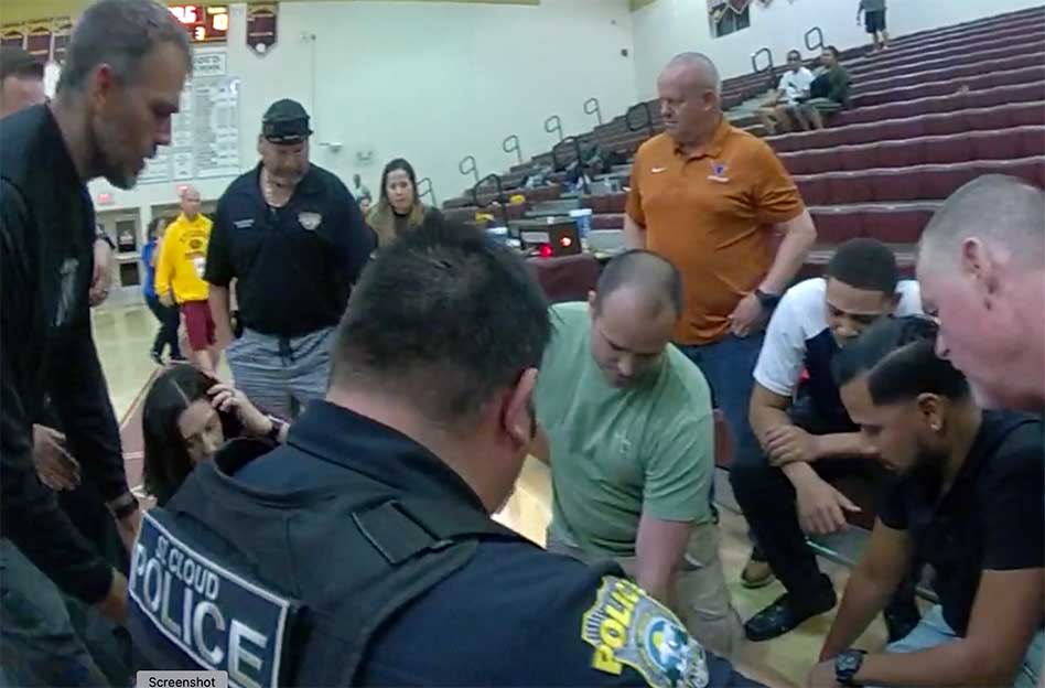 St. Cloud Middle School Resource Officer Stephen Burrows’ Quick Actions Help Save Basketball Coach’s Life Who Suffered Heart Attack