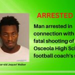 Man arrested in connection with fatal shooting of Osceola High School football coach’s son