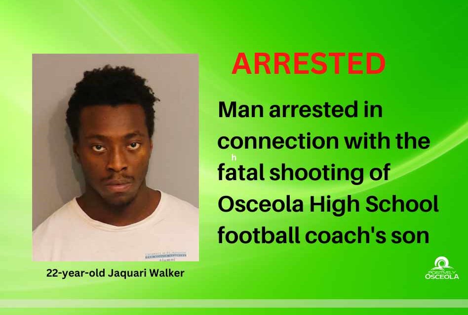 Man arrested in connection with fatal shooting of Osceola High School football coach’s son