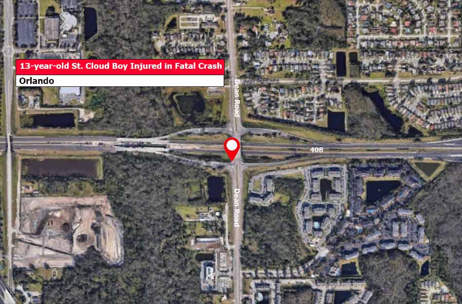 13-year-old St. Cloud boy injured in fatal Orlando crash involving stolen car Sunday morning, FHP reports
