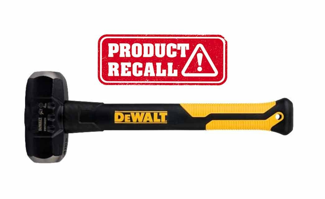More than 2.2 million DeWALT, Stanley and Craftsman sledgehammers recalled amid reports of head detaching