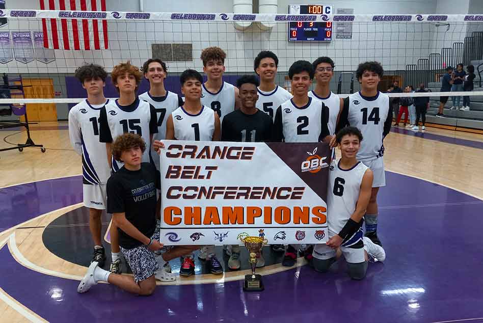 Celebration Storm Captures OBC Boys Volleyball Championship, 2 in a row, fourth in five years!