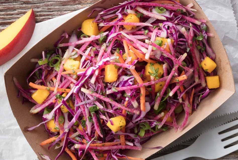 Florida Tropical Slaw with Fresh Cabbage, It’s Positively Delicious!