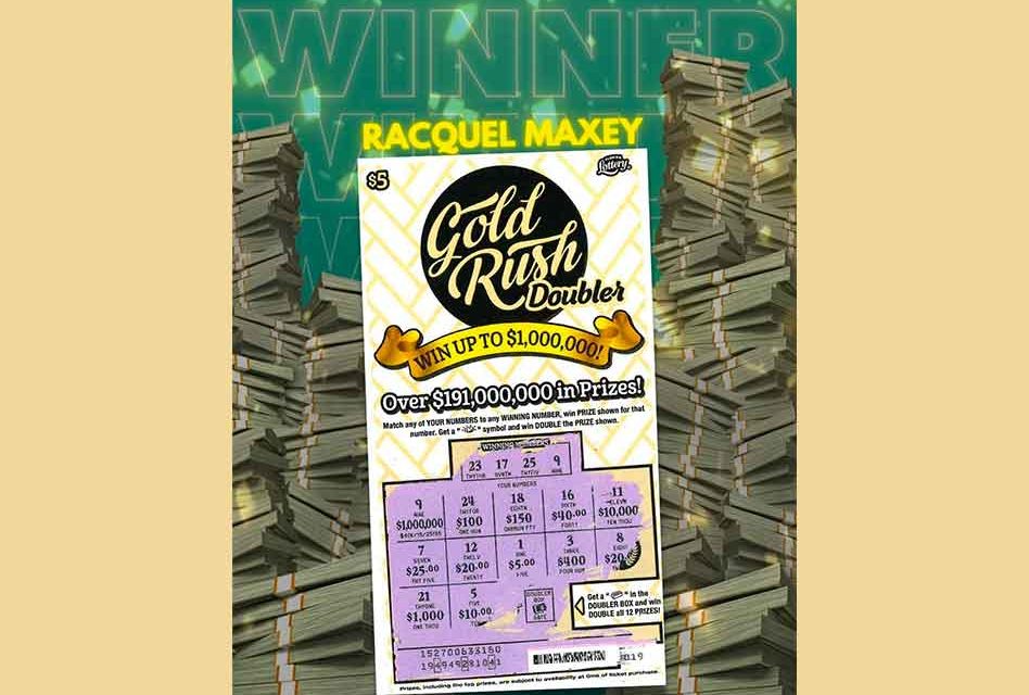Kissimmee Woman Wins $1 Million Prize Playing Gold Rush Doubler Scratch-off Game