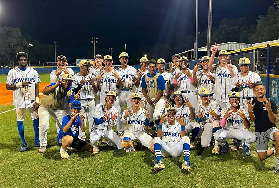 Negron Sends Kowboys to Regional Semifinals in Boys Baseball After Come From Behind Win Over Wellington