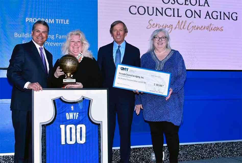 Orlando Magic Youth Foundation Donates $100,000 to Help Osceola Council On Aging Building Strong Families!
