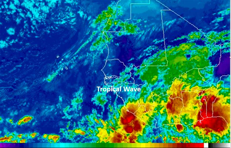 First tropical wave of the season emerges off coast of Africa
