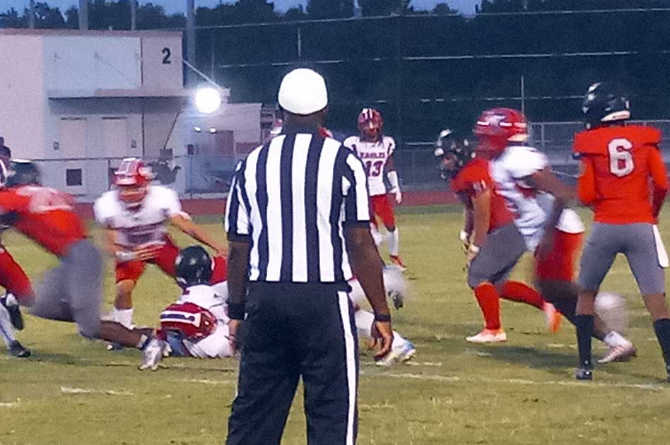 Nunn, Knox Lead Poinciana Eagles Past Panthers, 28-0 in Spring Football