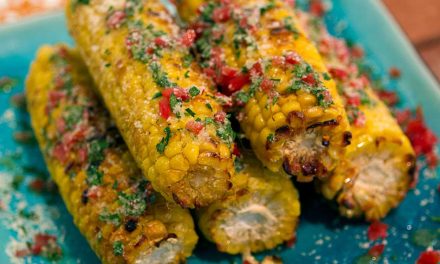 Grilled Florida Sweet Corn with Tomato and Parmesan, It’s Positively Delicious!