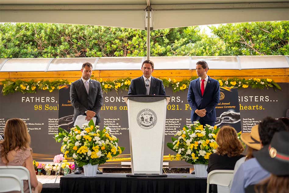 Governor Ron DeSantis Commemorates Two-Year Anniversary of the Champlain Towers Collapse in Surfside Florida