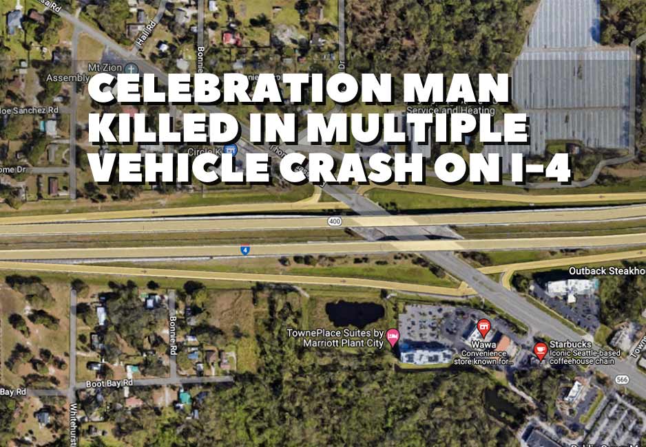 52-year-old Celebration man dies in 5-vehicle crash on I-4 Thursday