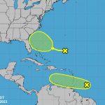 New low pressure system in the Atlantic could grow and threaten Florida’s East Coast, National Hurricane Center says