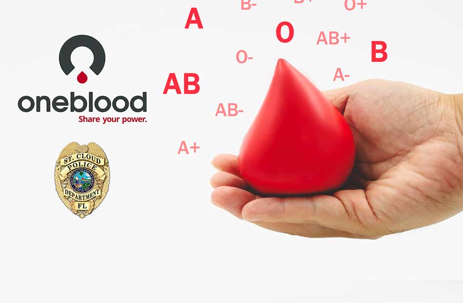 St. Cloud Police to host “One Blood” Donation Event to Help Save Lives