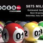 $875 Million Powerball Drawing, Third Largest Jackpot Set for Saturday Night