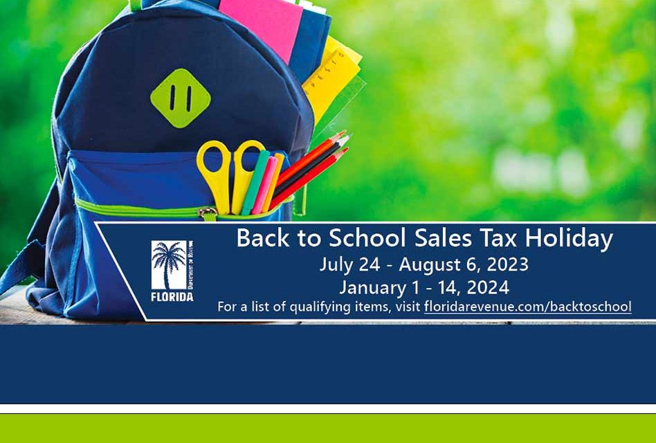 Florida’s Back-to-School Sales Tax Holiday Begins Today, Monday July 24. Check Out What You Can Save On!