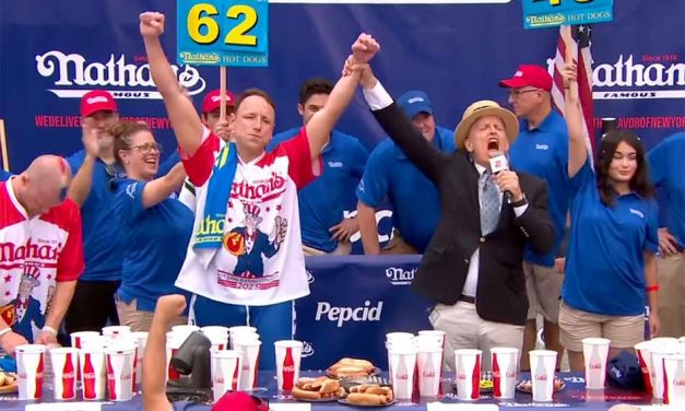 Joey Chestnut slams 62 hot dogs at 2023 Nathan’s Famous Hot Dog Contest, claims 16th title