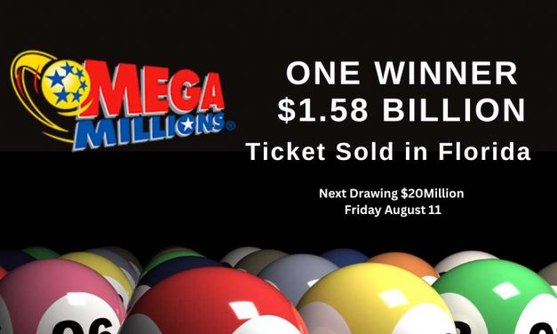 Winning Mega Millions ticket sold in Florida, matches all six numbers to claim $1.58B jackpot