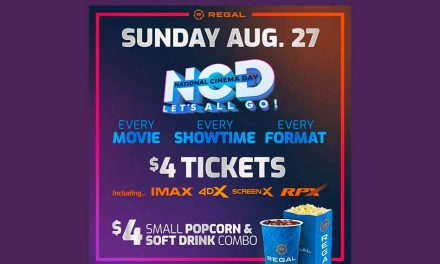 Celebrate National Cinema Day at Regal with $4 Movies and a $4 Concession Combo, AMC, Cinemark Also Participating