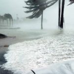 What does the “dirty side” of a severe storm or hurricane mean?