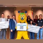 Osceola Magic’s Swish Joins the Community in Supporting Education Foundation of Osceola’s School Supply Drive as New School Nears!