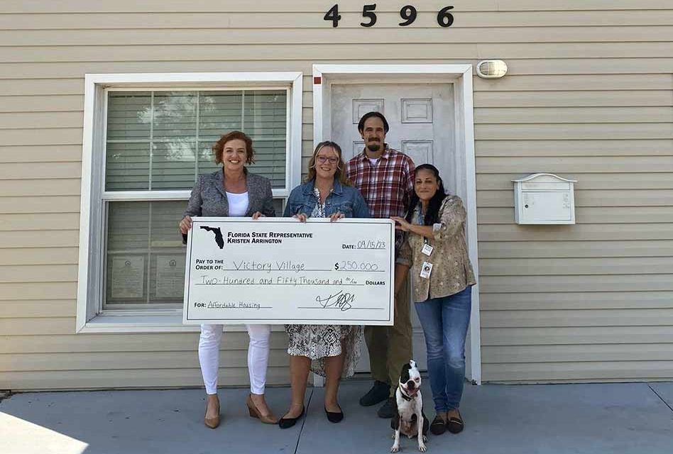 State Representative Kristen Arrington Delivers $250,000 to Victory Village in Osceola County for Affordable Housing