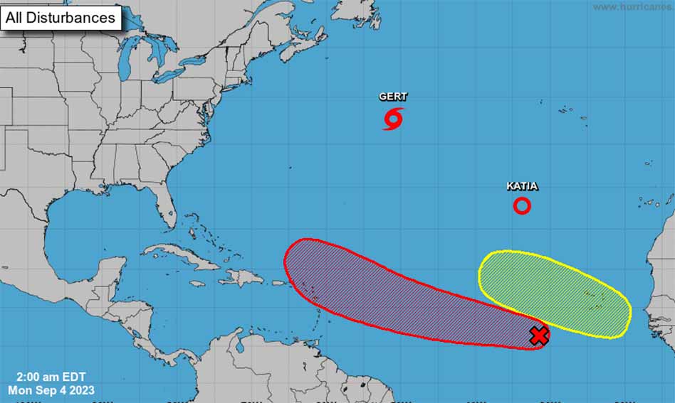 National Hurricane Center Monitors New System Headed for the Caribbean
